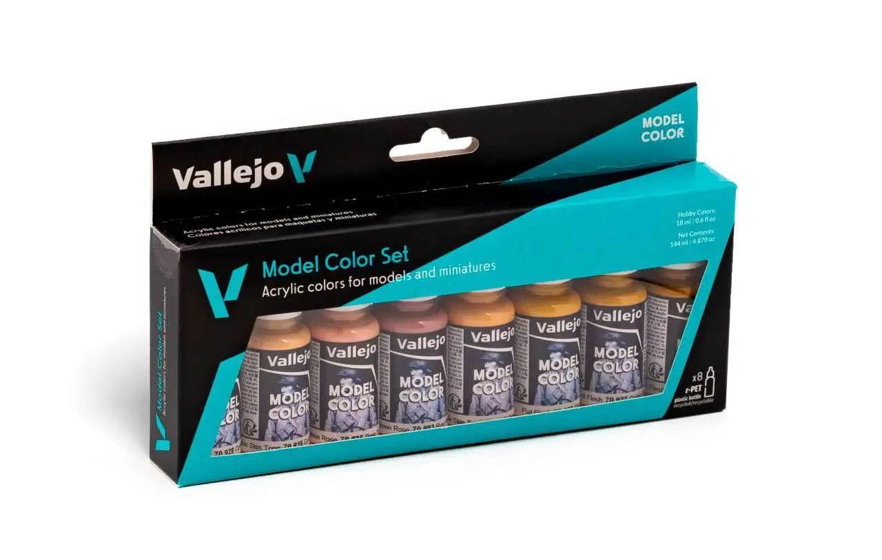 [PREORDINE] Set Colori Vallejo Face and Skin Tones (8pz) - 70124