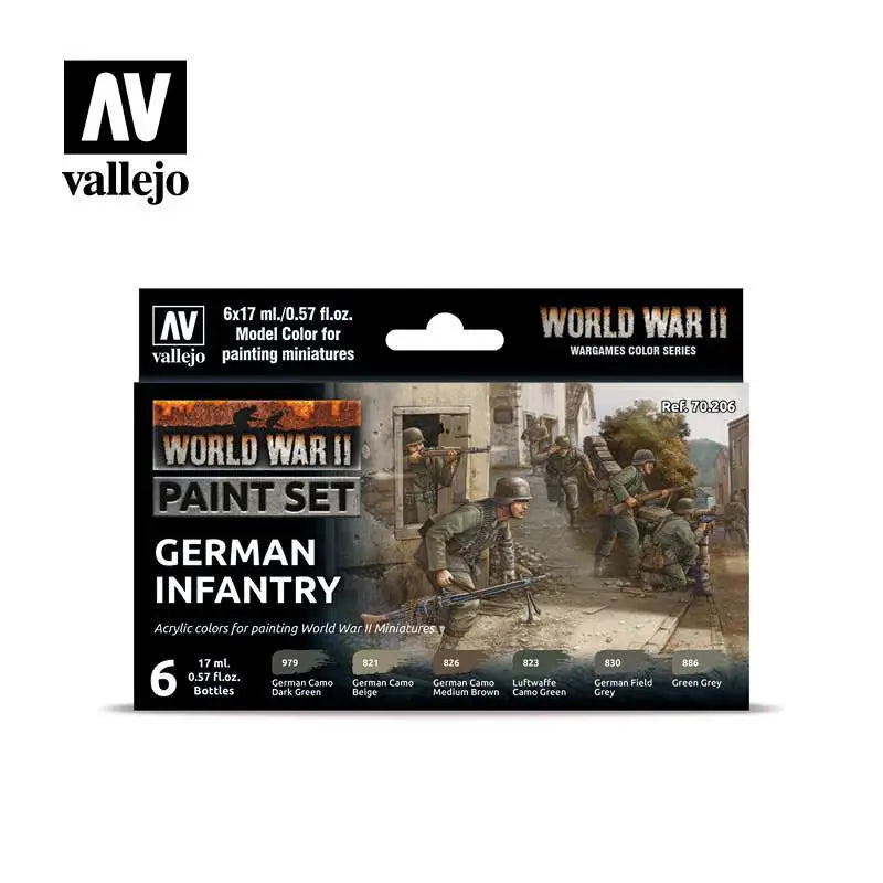 [PREORDINE] Vallejo German Infantry Color Set 70206 - Colori per Modellismo