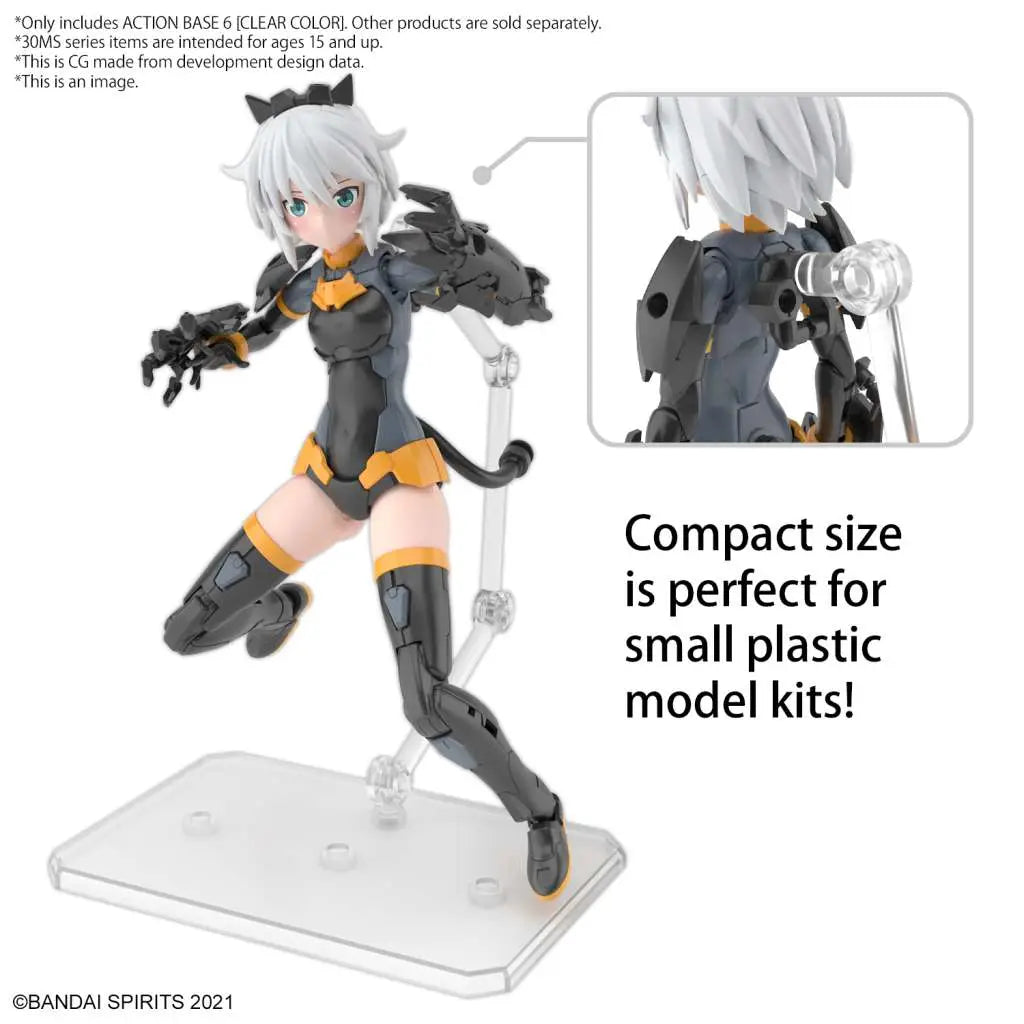Bandai Action Base 6 Clear Color - Supporto Display Model Kit