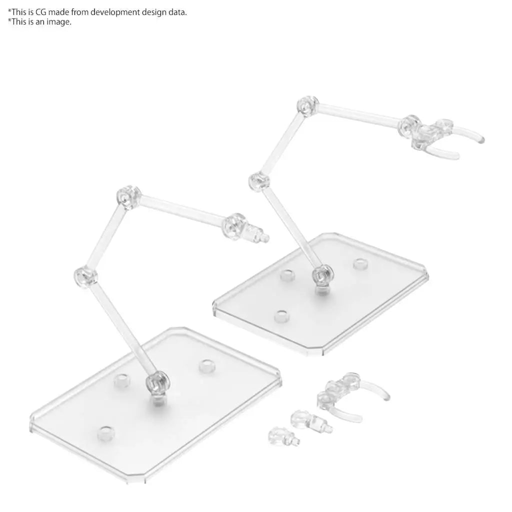 Bandai Action Base 6 Clear Color - Supporto Display Model Kit