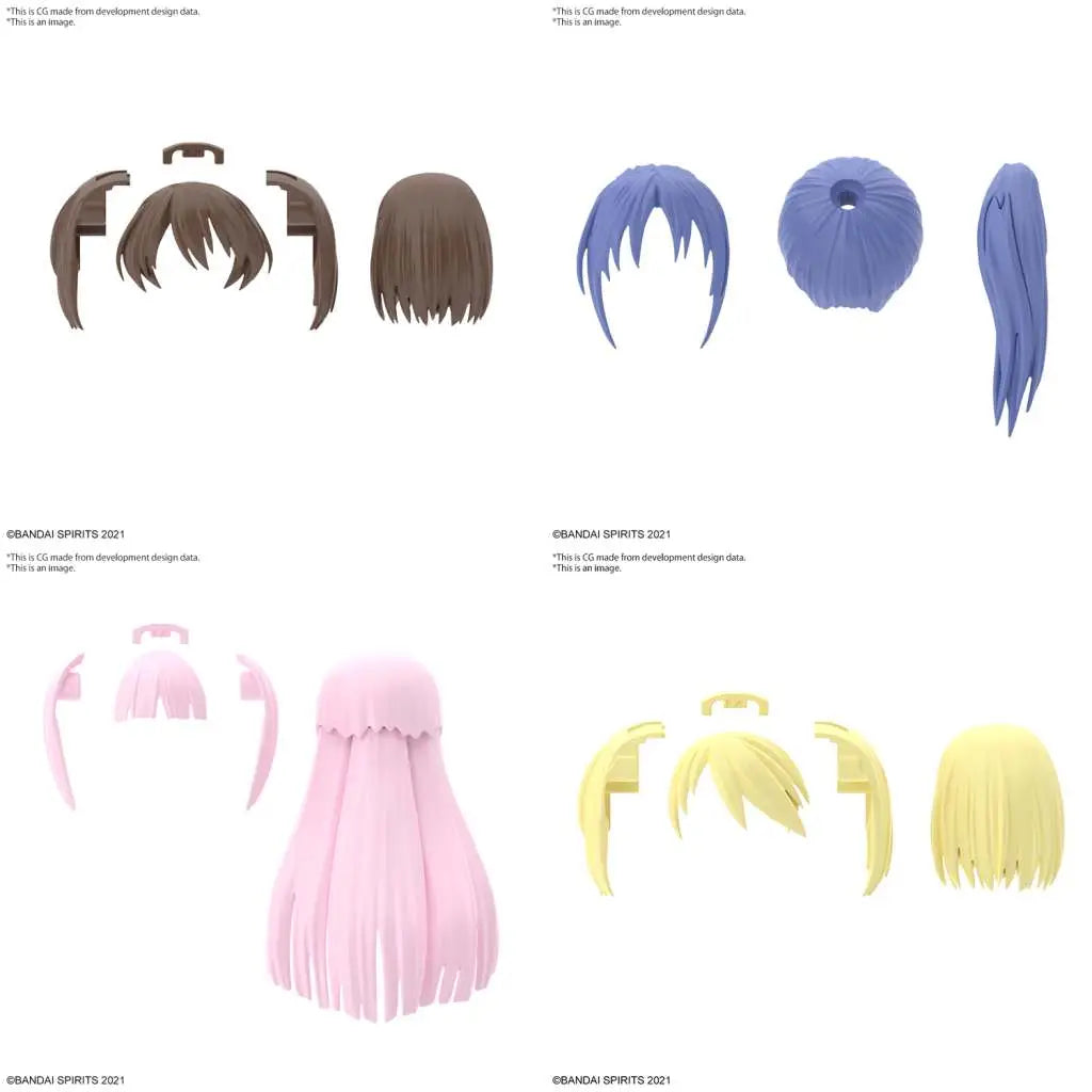[PREORDINE] 30MS Option Hair Style Parts Vol. 6 (4) - Model Kit Bandai