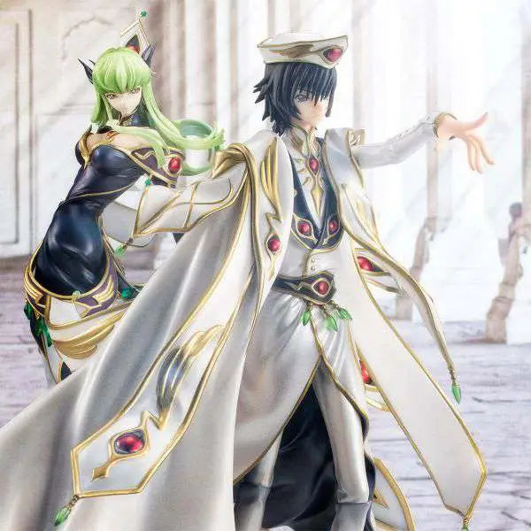 [PREORDINE] Code Geass Lelouch & C.C. G.E.M. Set Statua PVC