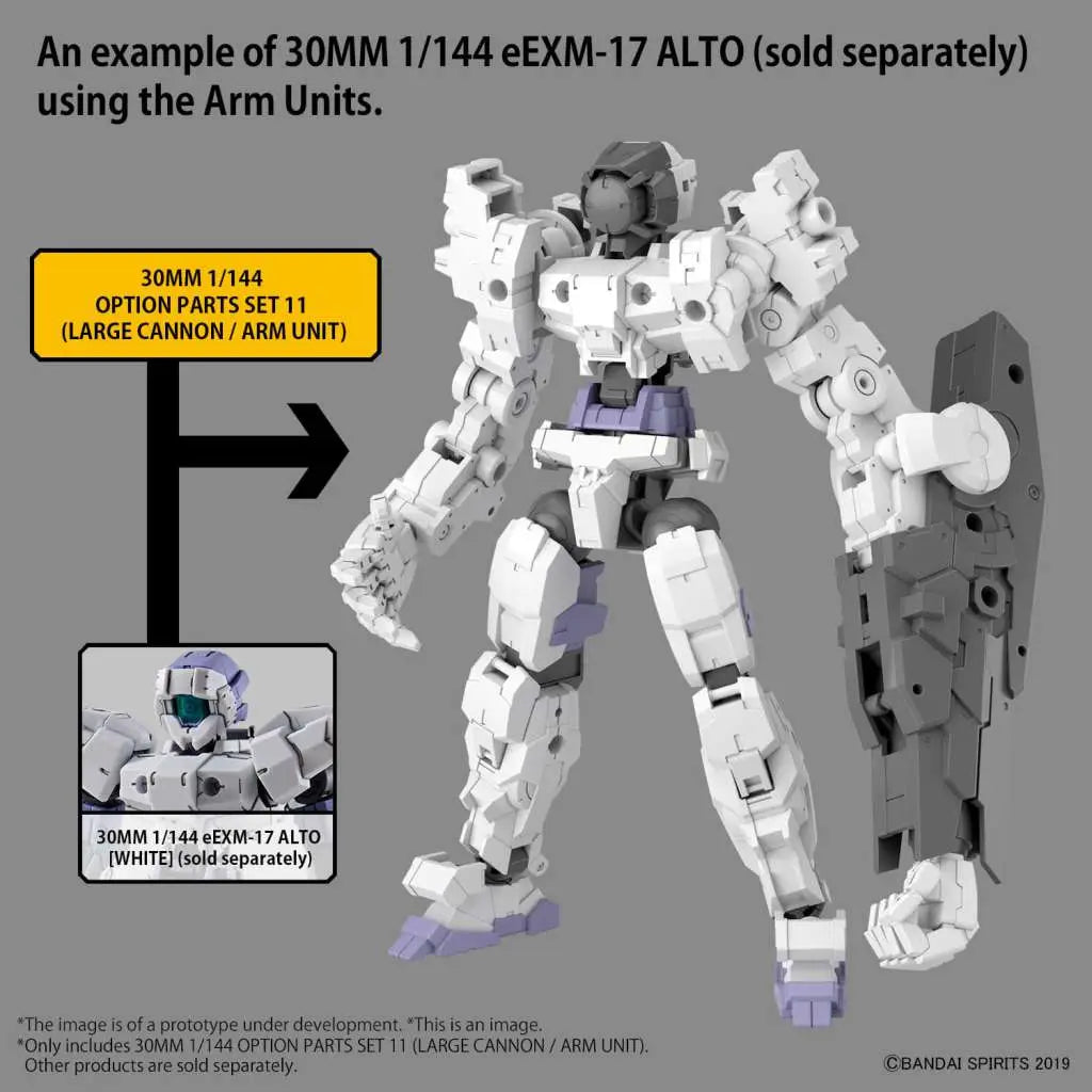 [PREORDINE] 30MM Option Parts Set 11: Large Cannon/Arm 1/144 - Bandai Model Kit