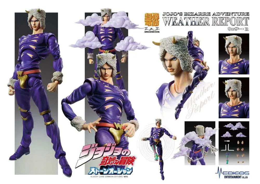 [PREORDINE] JoJo's Bizarre Adventure Part 6: Stone Ocean - Weather Report Chozokado Action Figure