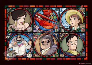 [PREORDINE] Puzzle Vetro Colorato Porco Rosso 208 Pezzi - Studio Ghibli