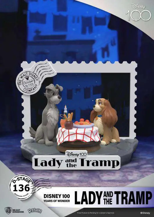 [PREORDINE] D-Stage Disney 100 Anni: Lilli e il Vagabondo Statua Beast Kingdom