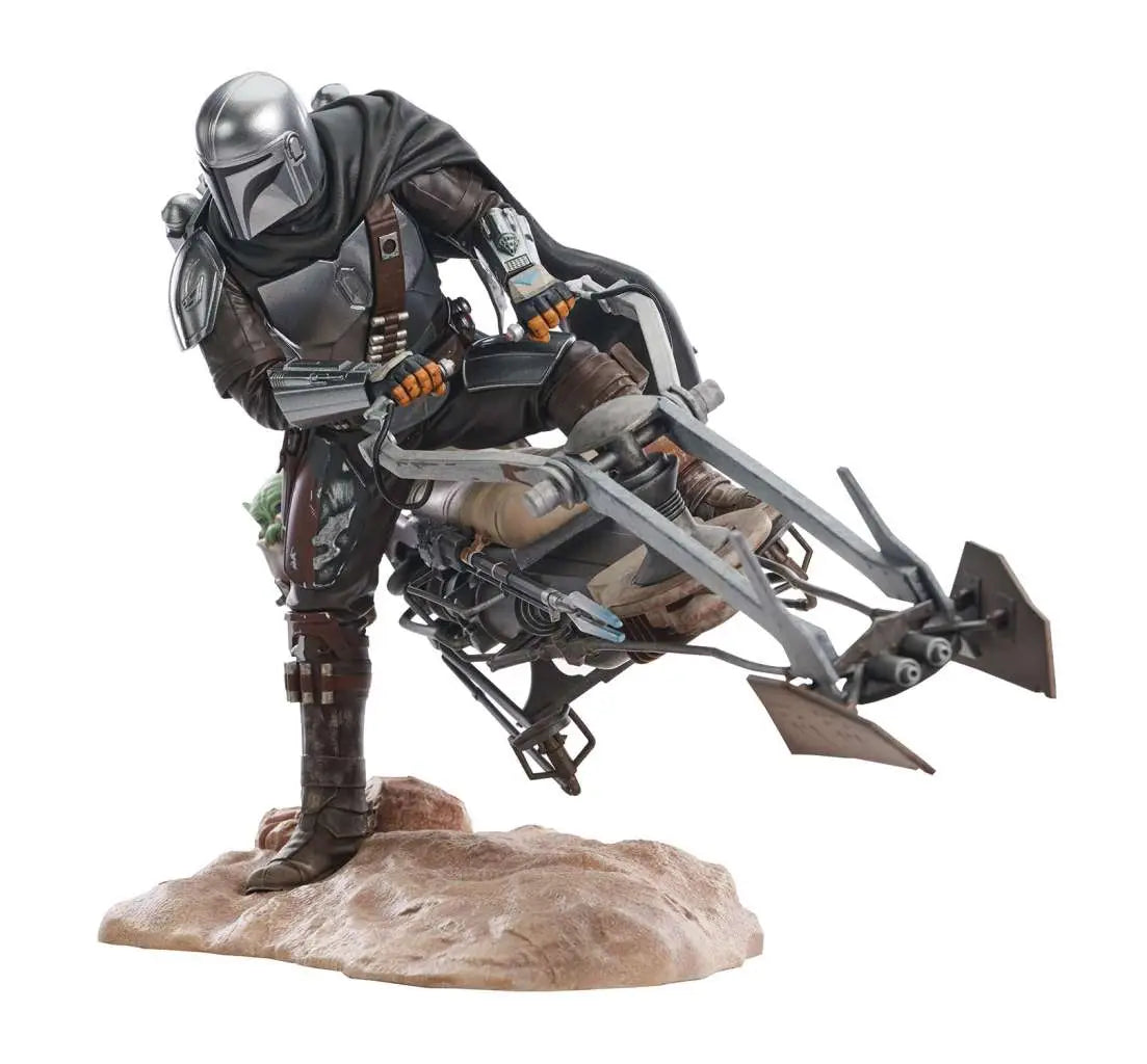 [PREORDINE] Statua Star Wars The Mandalorian Din Djarin & Speeder Bike - Diamond Select