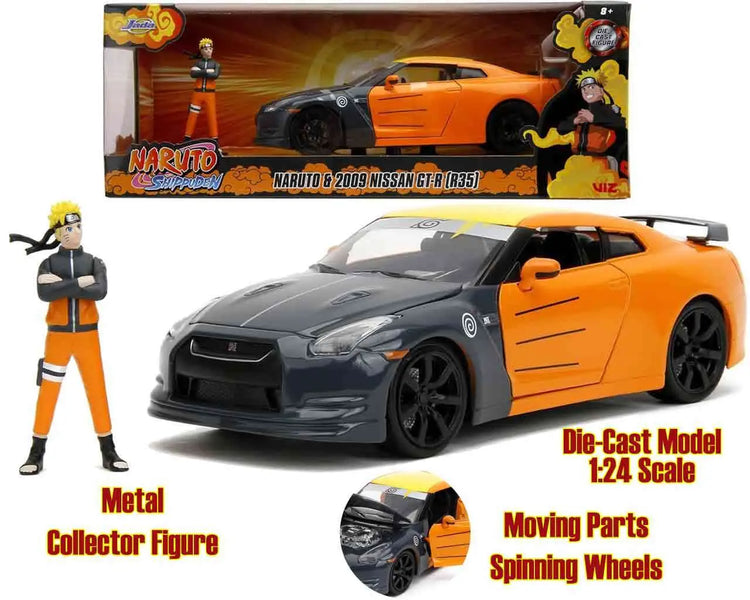 [PREORDINE] Nissan GT-R 2009 & Naruto Shippuden 1/24 Die-Cast Model