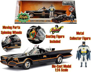 [PREORDINE] Batman 1966 Batmobile & Batman - Modellino in Metallo 1:24 Jada Toys