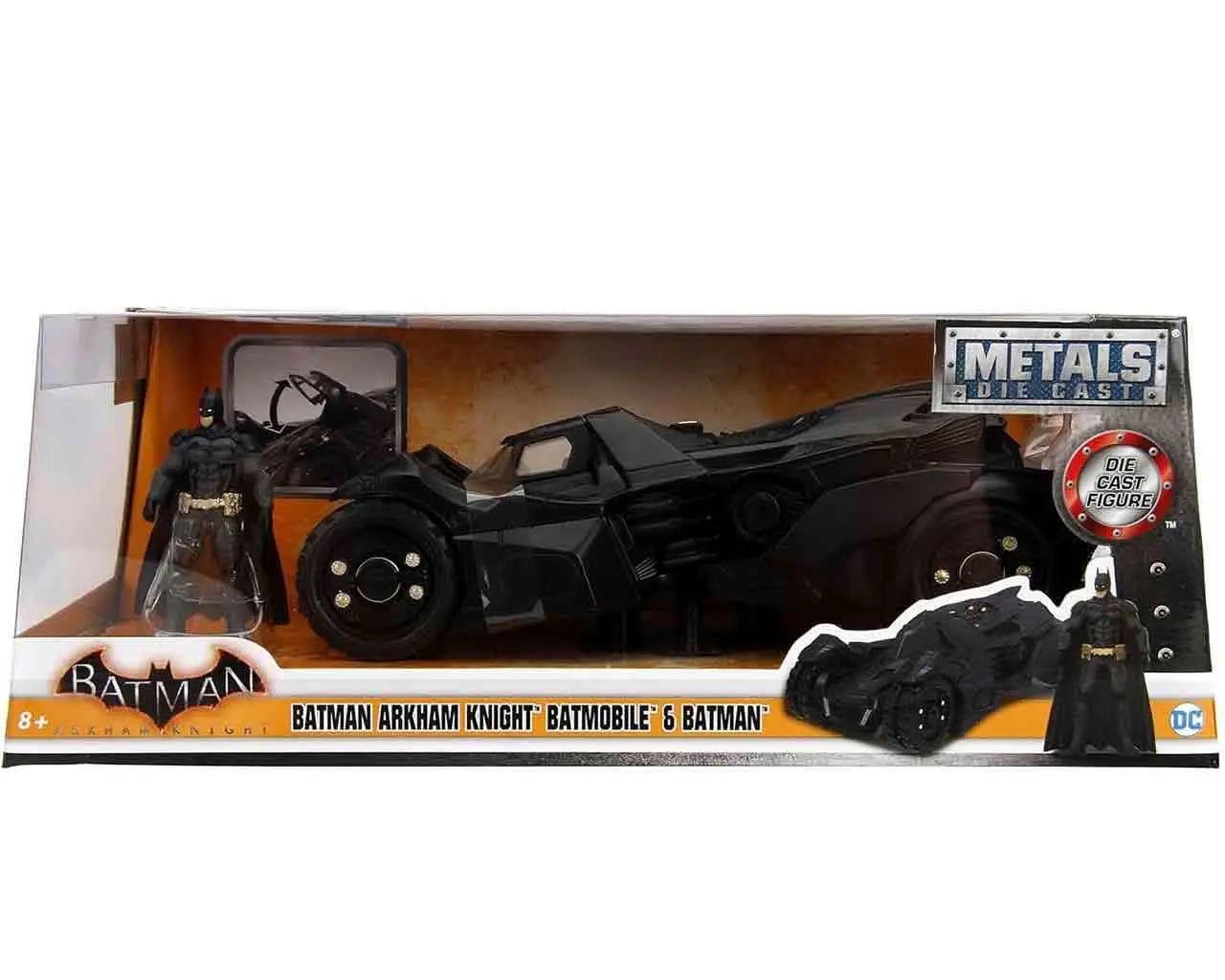 [PREORDINE] Batman Arkham Knight Batmobile & Batman 1/24 Die-Cast Model Jada Toys