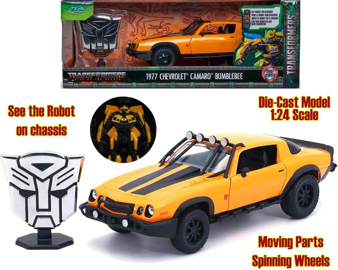 [PREORDINE] Transformers Rise of the Beasts 1977 Chevrolet Camaro Bumblebee 1/24 Die-Cast Jada Toys