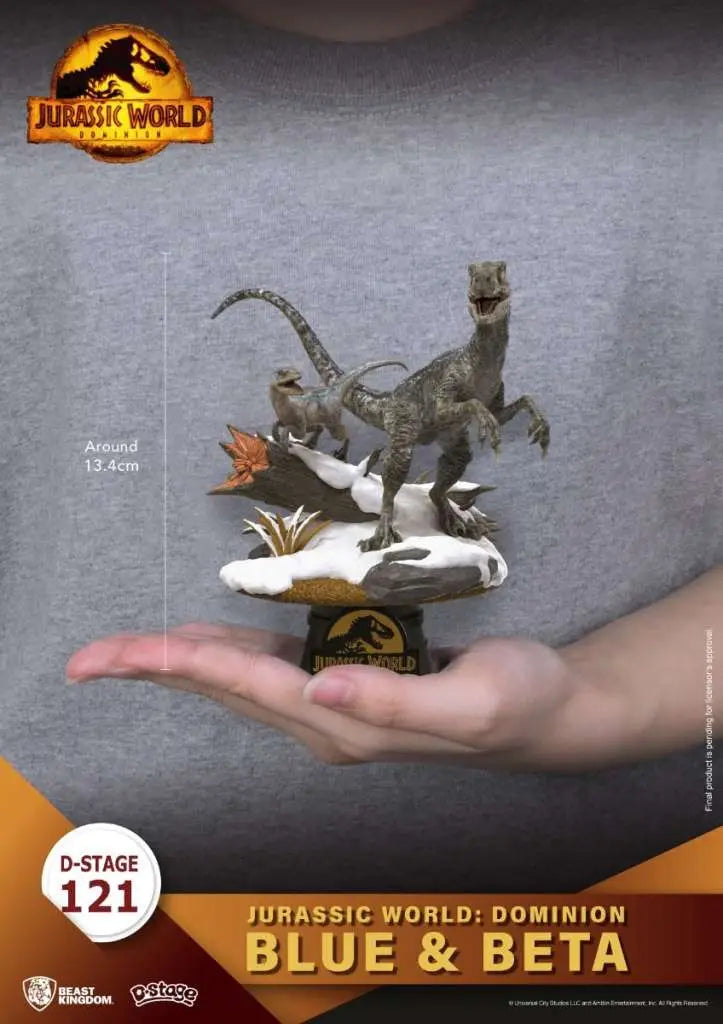 [PREORDINE] D-Stage Jurassic World Dominion Blue & Beta Statua Beast Kingdom
