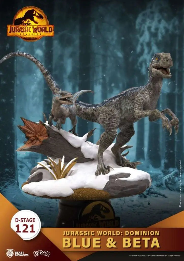 [PREORDINE] D-Stage Jurassic World Dominion Blue & Beta Statua Beast Kingdom