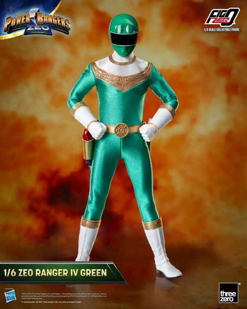 [PREORDINE] Power Rangers Zeo Ranger IV Green 1/6 Action Figure Threezero