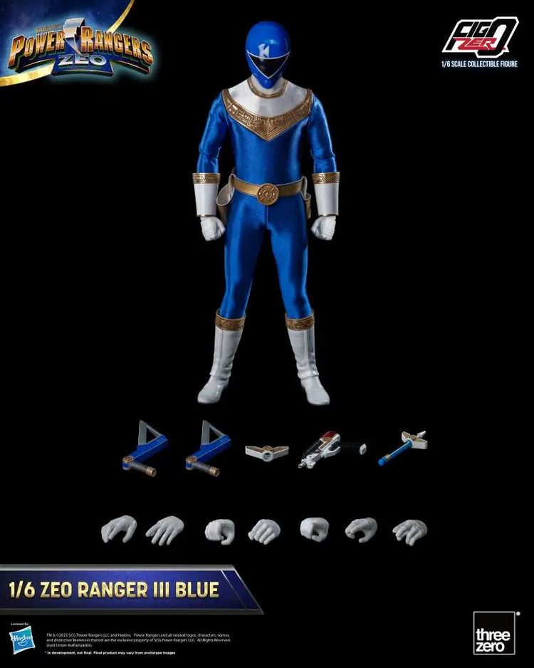 [PREORDINE] Power Rangers Zeo Ranger III Blue 1/6 Action Figure Threezero