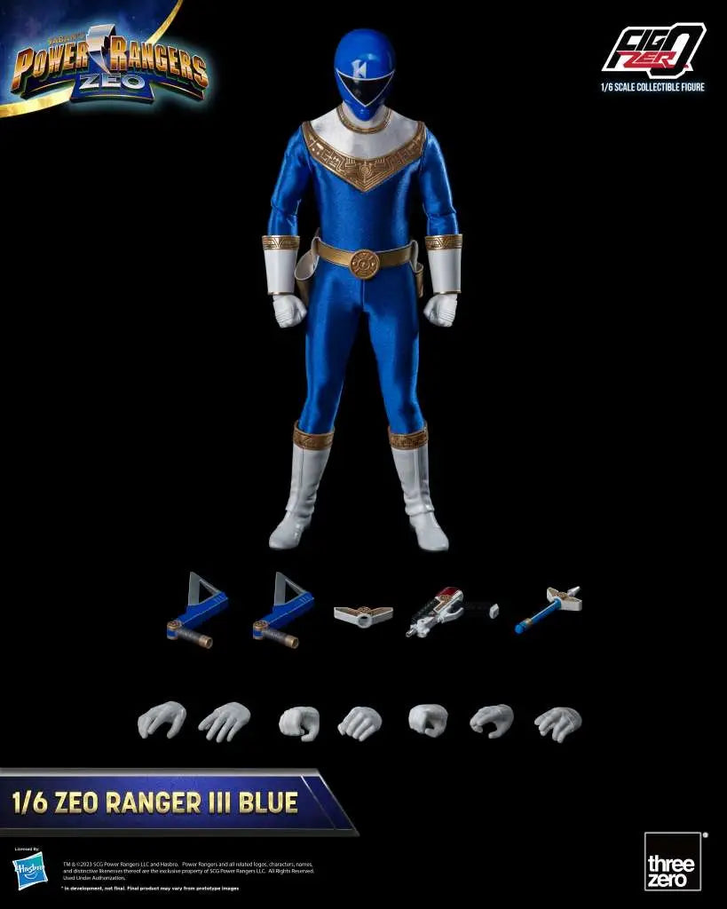 [PREORDINE] Power Rangers Zeo Ranger III Blue 1/6 Action Figure Threezero