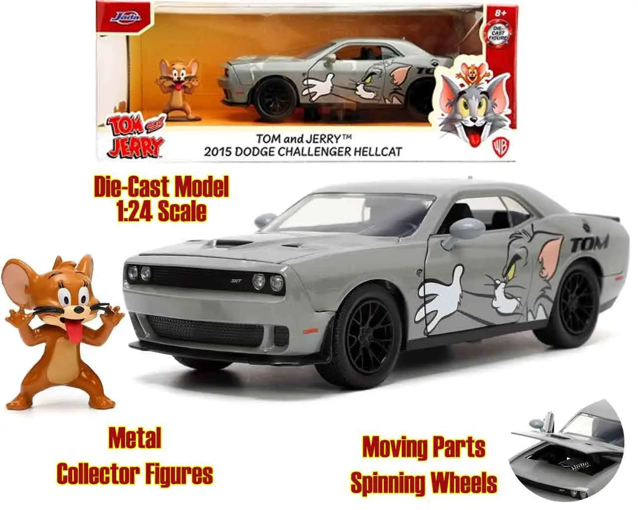 [PREORDINE] Tom & Jerry: Dodge Challenger Hellcat & Jerry 1/24 Die-Cast