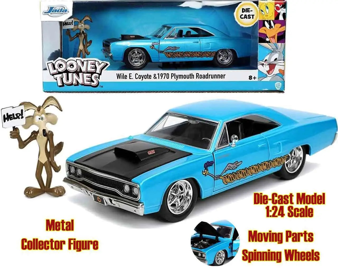 [PREORDINE] Looney Tunes: Plymouth Road Runner & Coyote 1970 - Modellino Die-Cast 1/24
