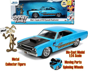 [PREORDINE] Looney Tunes: Plymouth Road Runner & Coyote 1970 - Modellino Die-Cast 1/24