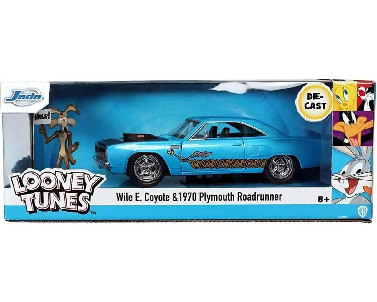 [PREORDINE] Looney Tunes: Plymouth Road Runner & Coyote 1970 - Modellino Die-Cast 1/24