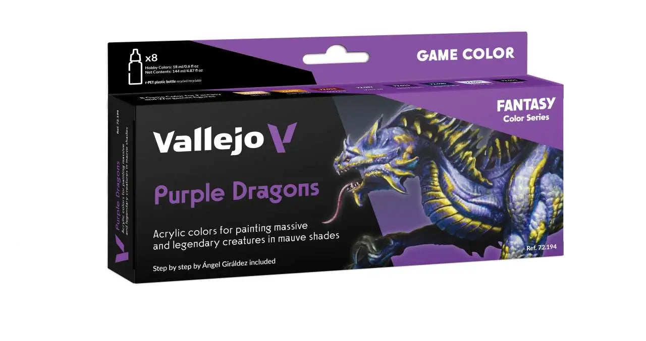 [PREORDINE] Vallejo Game Color Set 72194 Purple Dragons - Colori Acrilici