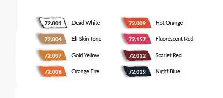 [PREORDINE] Vallejo Game Color Set 72196 Fire Dragons - Colori per Miniature