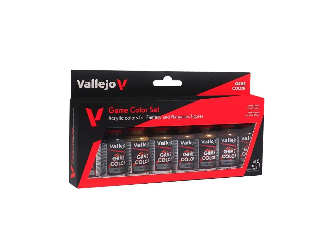 [PREORDINE] Vallejo Game Color Set 72303 Colori Metallici per Modellismo
