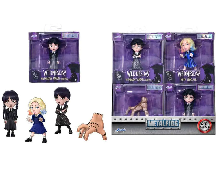 [PREORDINE] WEDNESDAY NETFLIX - Box 12 Mini Figures in Metallo Jada Toys