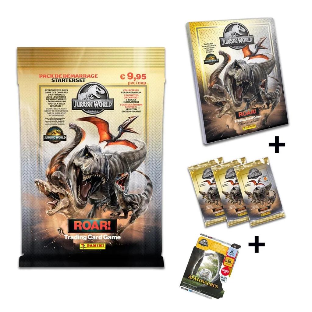[PREORDER] JURASSIC WORLD - Panini Trading cards (1 Binder + 3 poch + 1 Ed lim.)