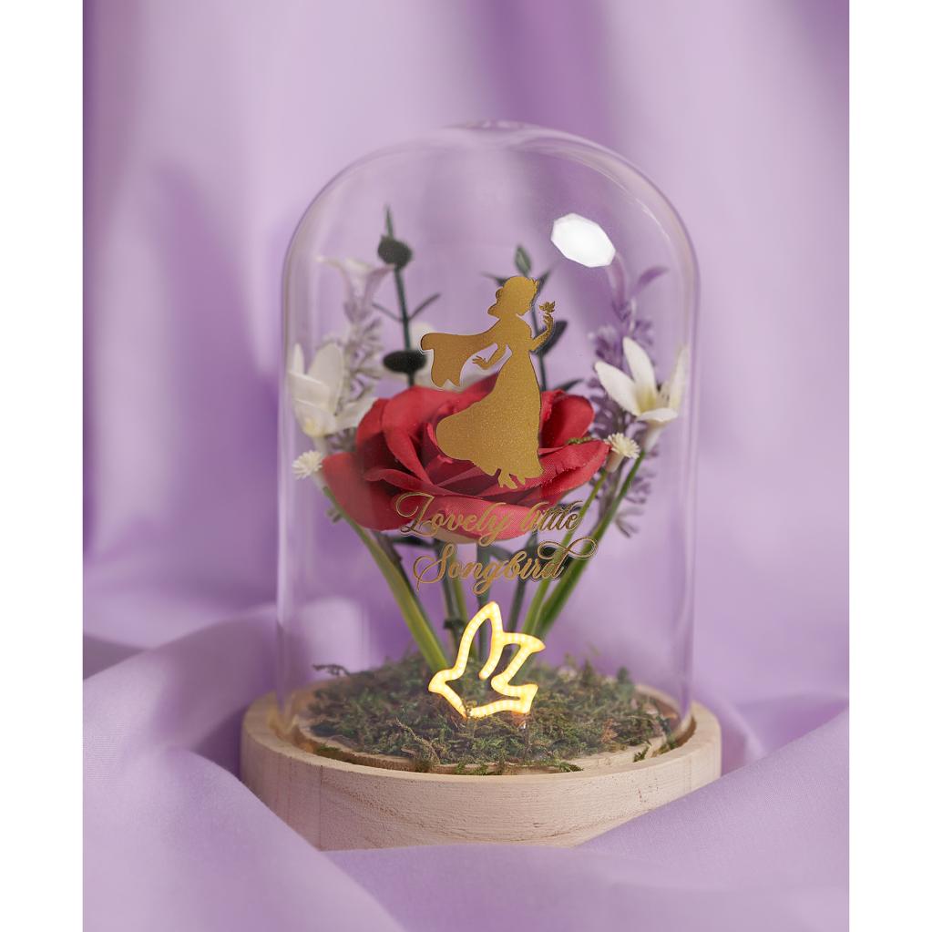 [PREORDER] DISNEY PRINCESS - Snow White - Floral Cloche with a Neon Light