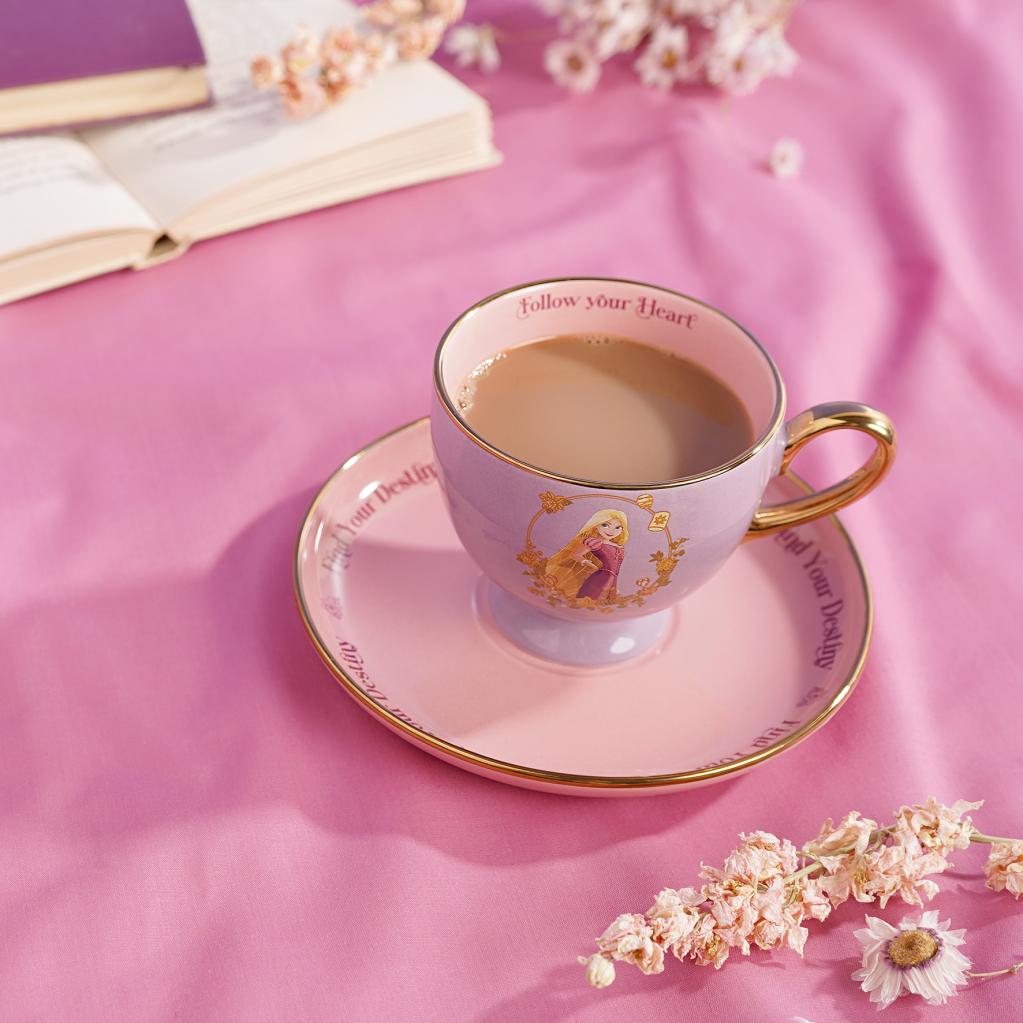 DISNEY PRINCESS - Rapunzel - Tea Cup + Saucer 7oz