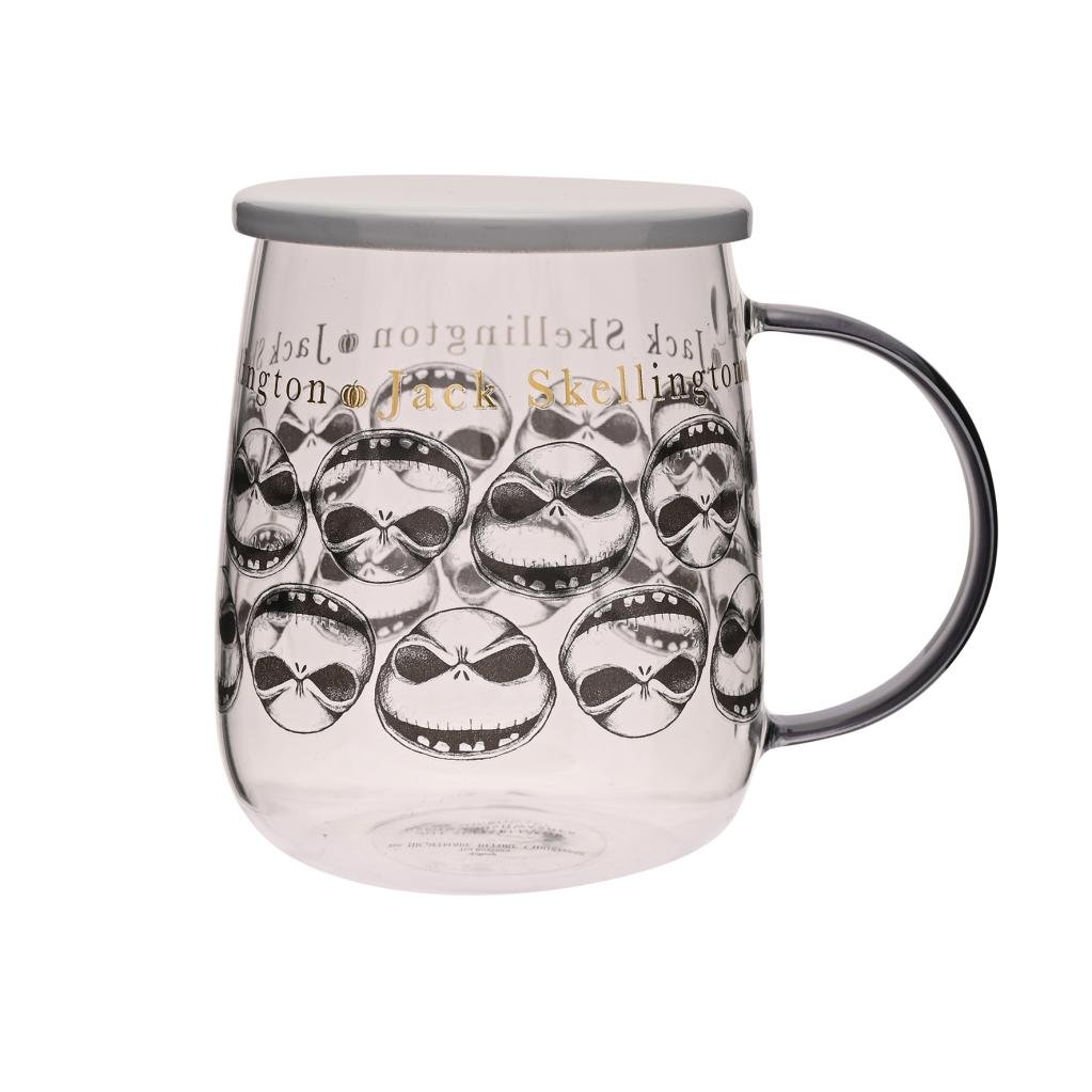[PREORDER] NIGHTMARE BEFORE XMAS - Jack - Glass Mug with Lid 18oz