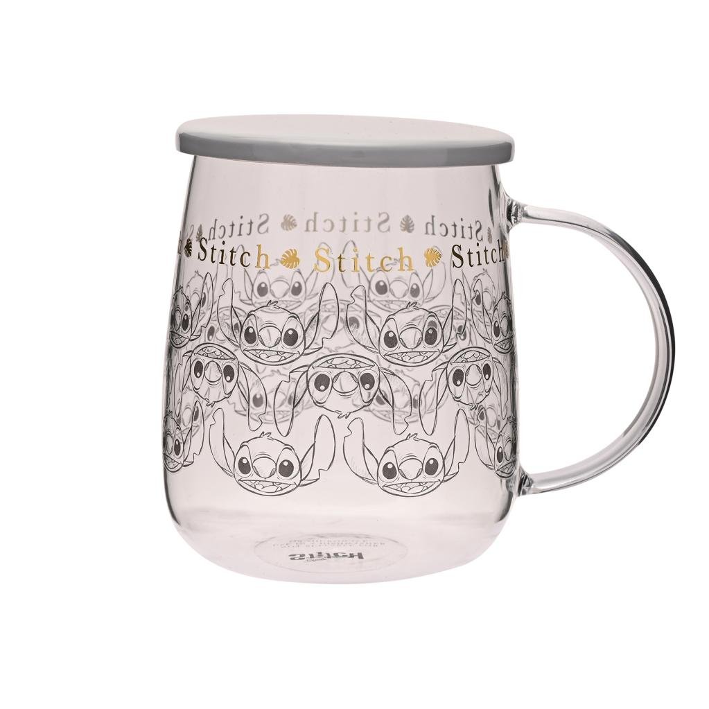 [PREORDER] STITCH - Glass Mug with Lid 18oz
