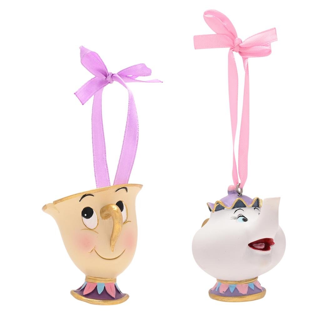 [PREORDER] DISNEY - Chip & Mrs Potts - Set of 2 Hanging Decoration