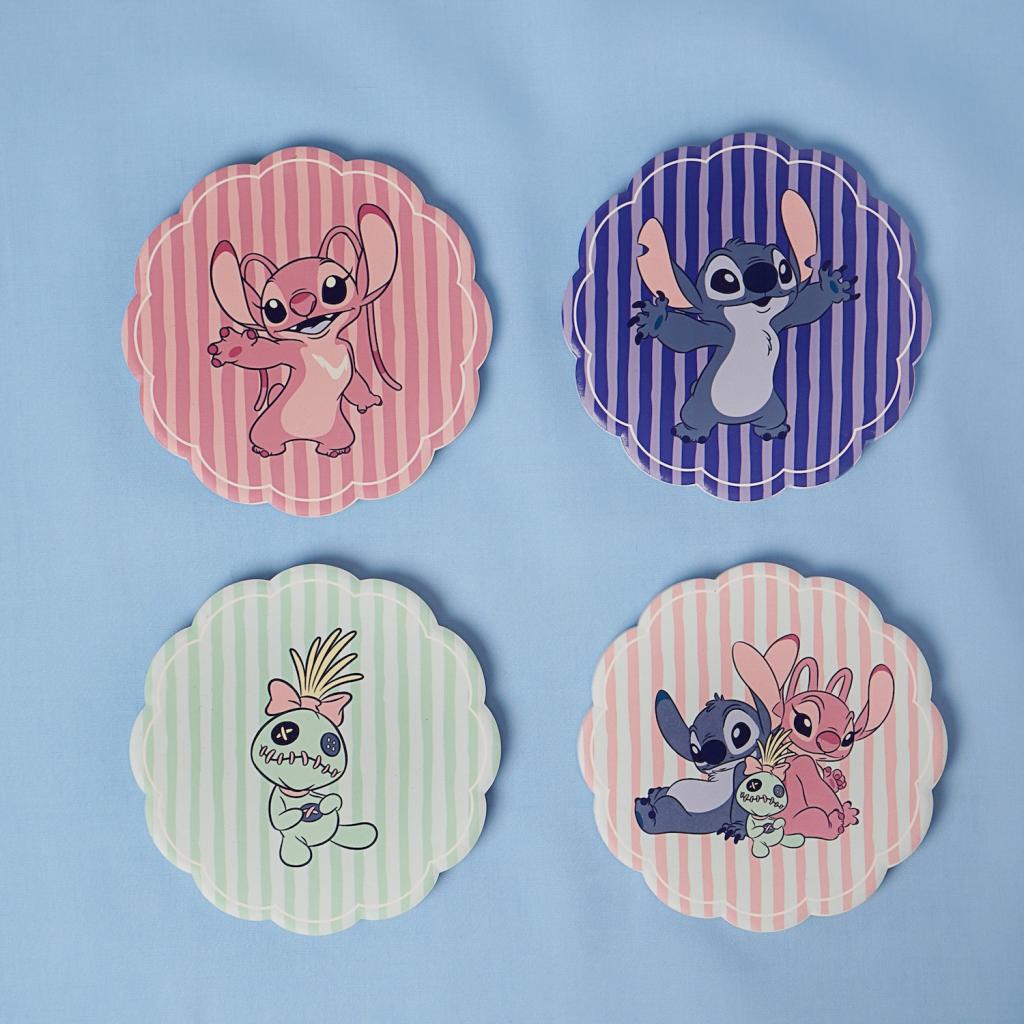 [PREORDER] STITCH & ANGEL & SCRUMP - Set of 4 Ceramic Coasters