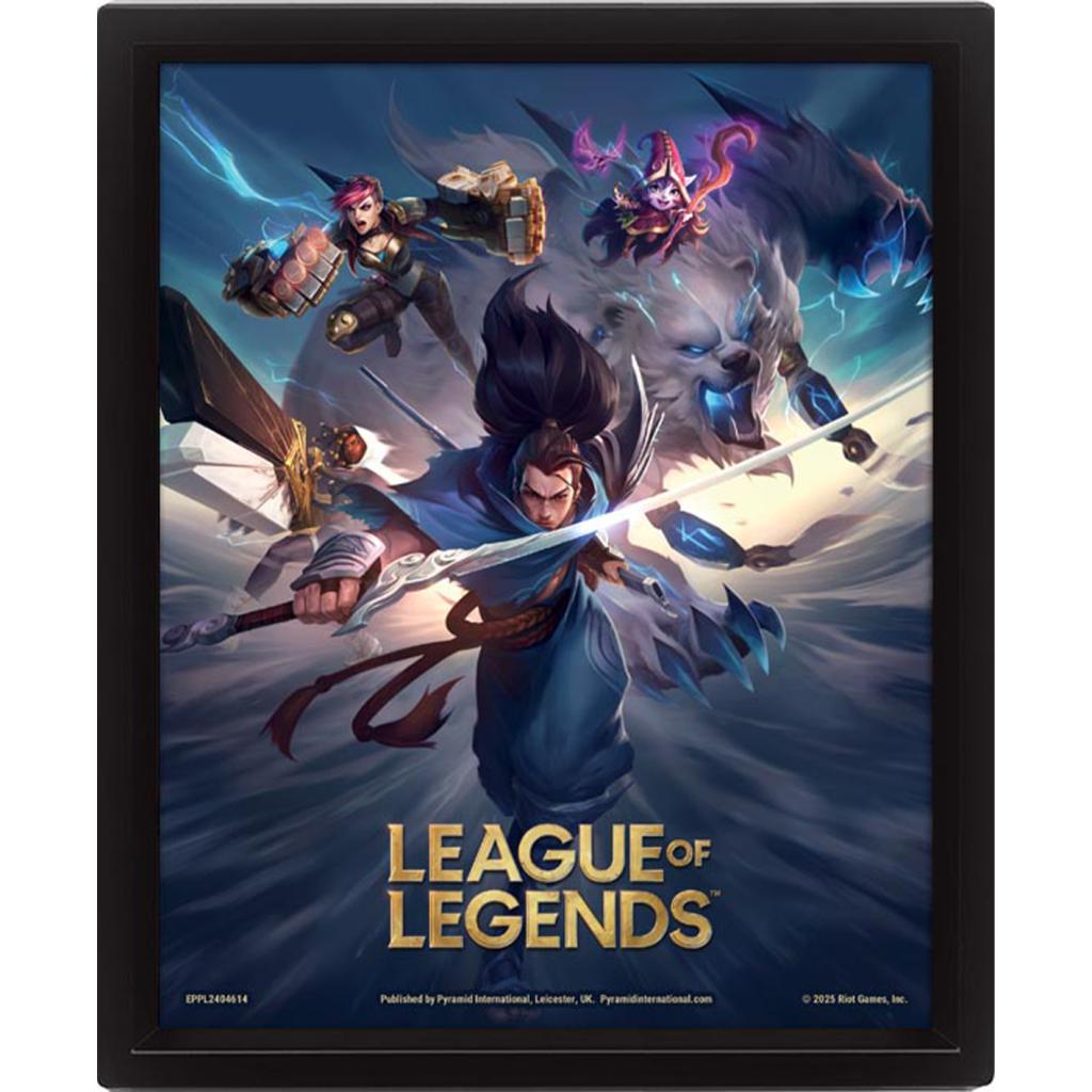 LEAGUE OF LEGENDS - 3D Lenticular Poster (Framed) '26x20cm'