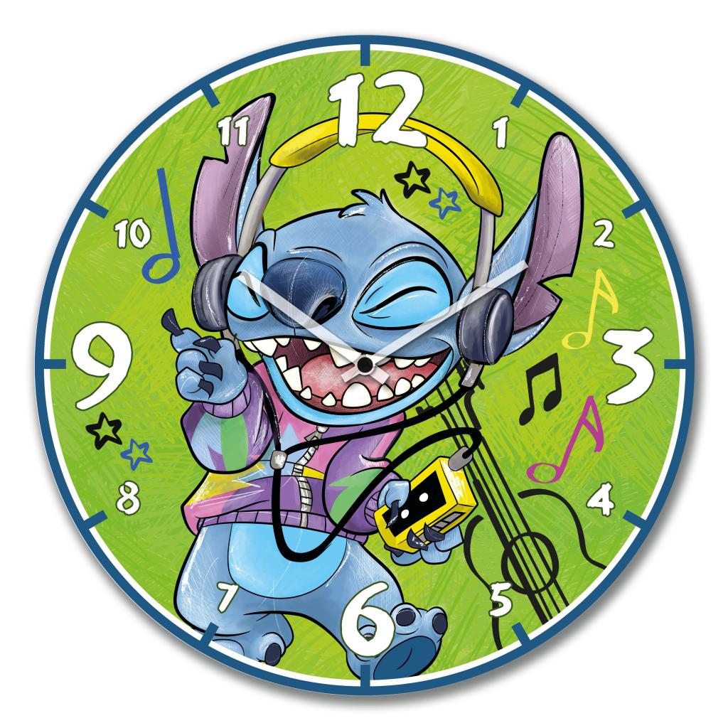 STITCH - Wall Clock 50cm - Green