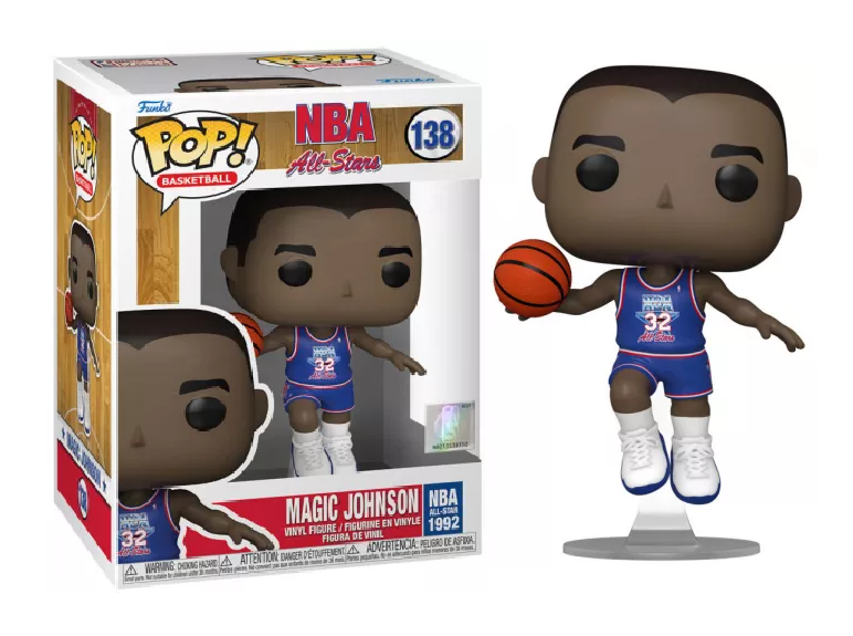 NBA Legends POP! Basketball Vinyl Figure Magic Johnson (Blue All Star Uni 1991) 9 cm