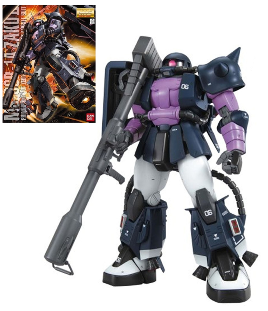 GUNDAM - MG 1/100 MS-06R-1A Zaku II Black Tri-Stars - Model Kit