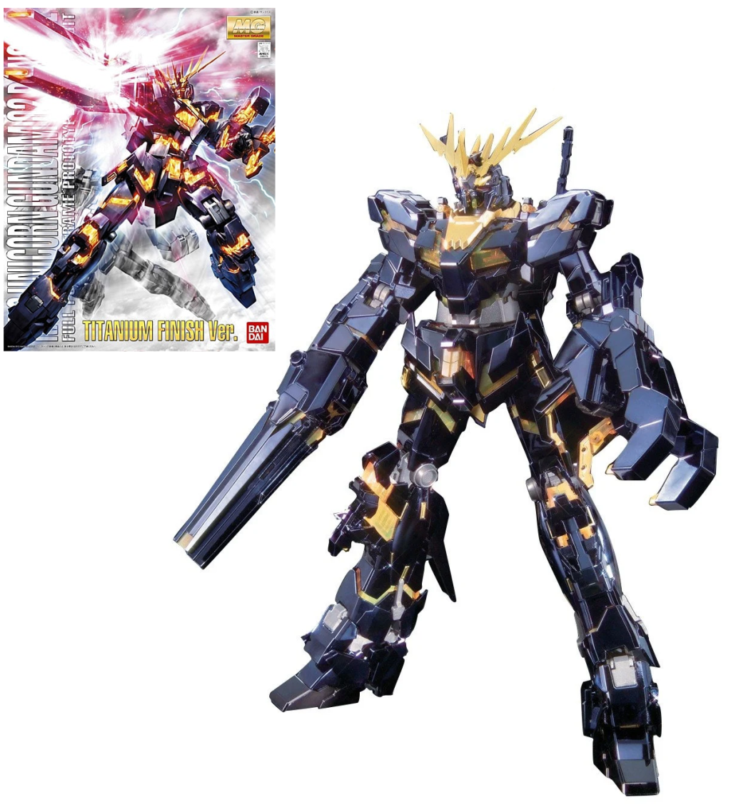 GUNDAM - MG 1/100 RX-0 Unicorn Gundam 2 Banshee Titanium - Model Kit