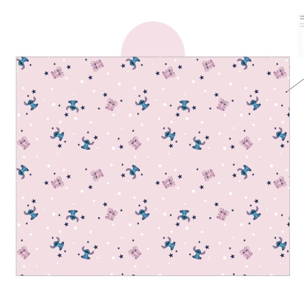 [PREORDER] DISNEY - Stitch & Angel "Pink" - Hooded Blanket 120x150cm