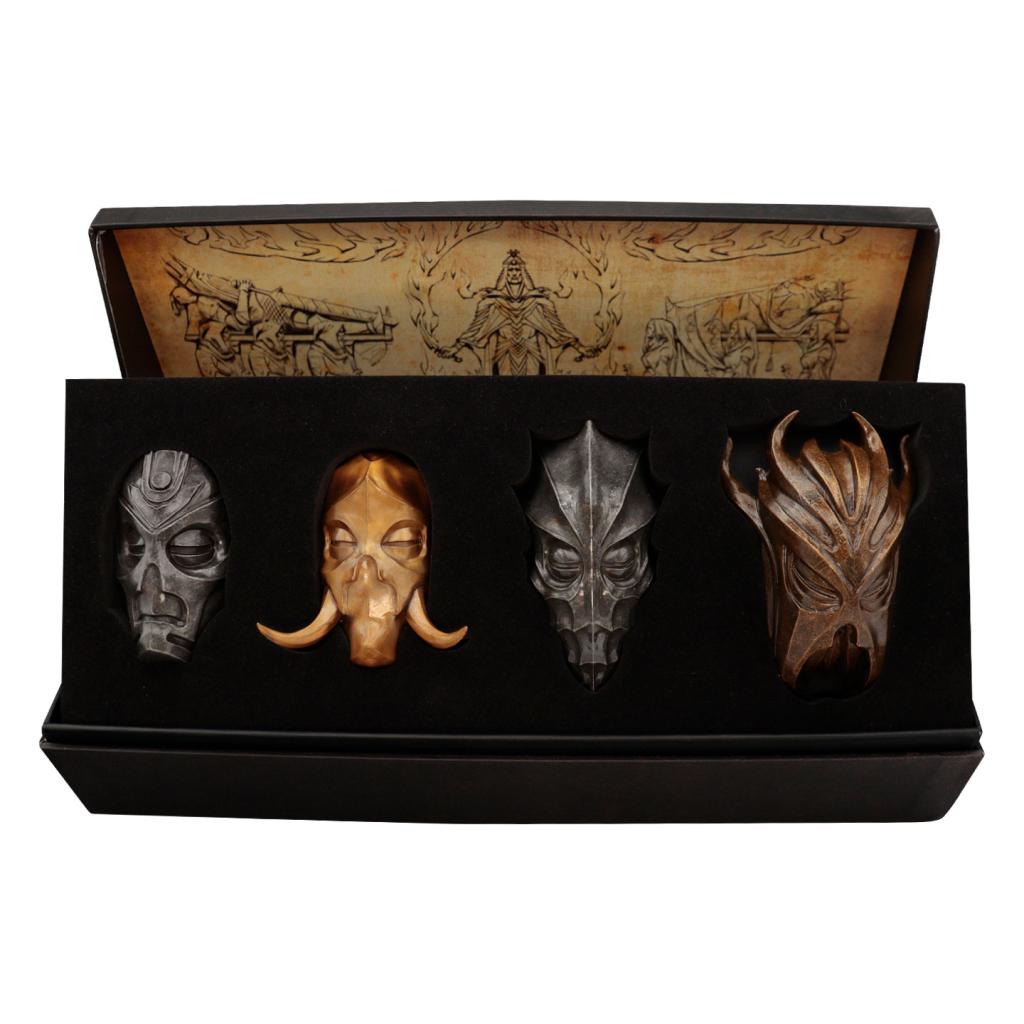 ELDER SCROLLS V - SKYRIM - Set of 4 Dragon Priest Masks