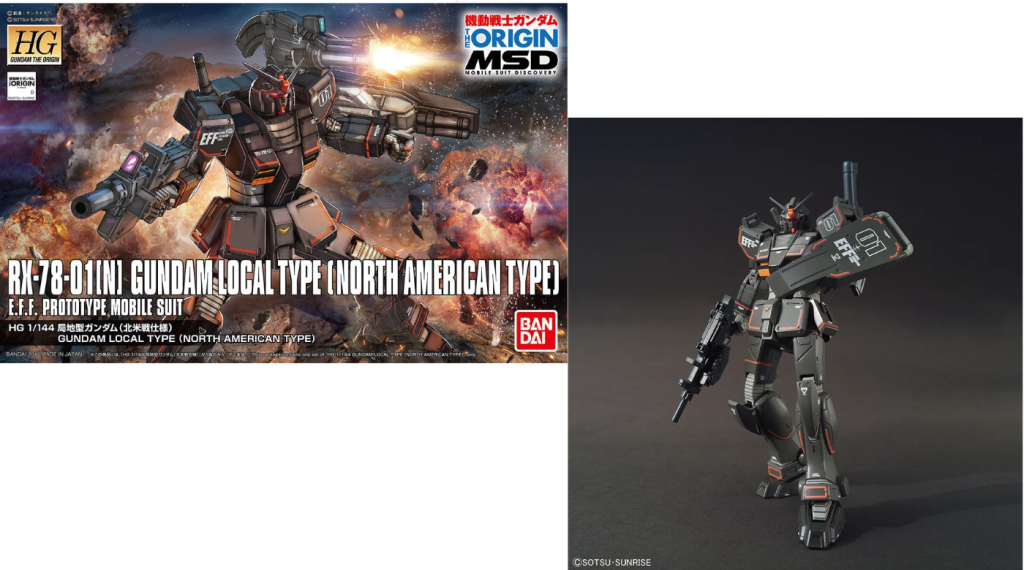 GUNDAM The Origin - Model Kit - HG 1/144 - Local Type North American