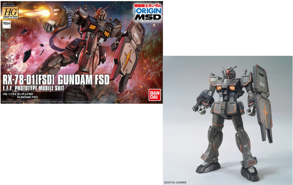 GUNDAM The Origin - Model Kit - HG 1/144 - Gundam FSD