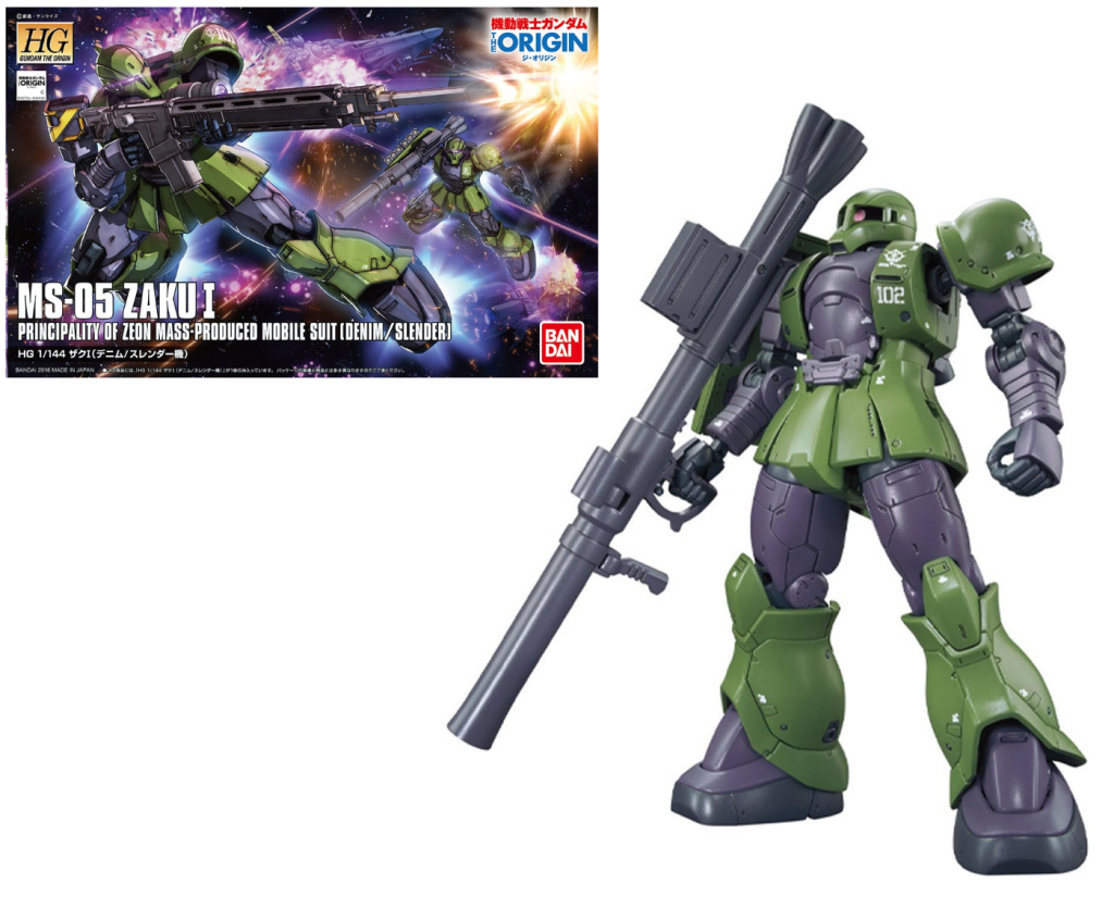 GUNDAM The Origin - Model Kit - HG 1/144 - Zaku I 'Denim/Slender'