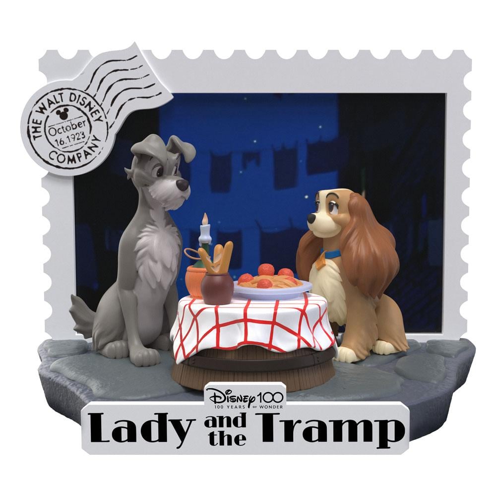 DISNEY 100TH ANNIVERSARY - Lady and the Tramp  - Diorama D-Stage 12cm