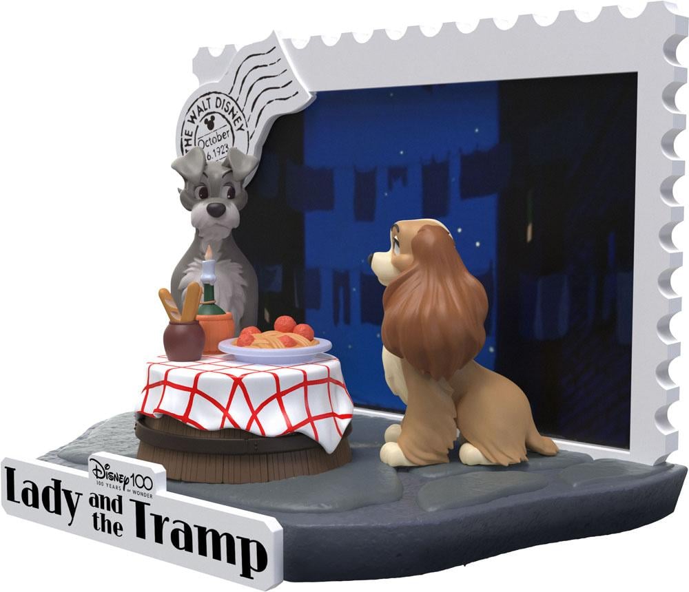 DISNEY 100TH ANNIVERSARY - Lady and the Tramp  - Diorama D-Stage 12cm