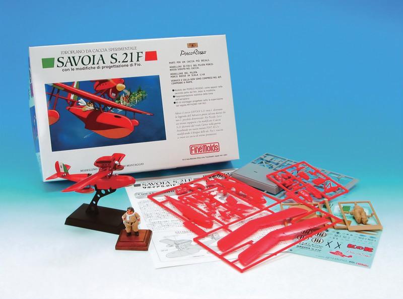 [PREORDER] PORCO ROSSO - Savoia S.21 Prototype + Porco - Model Kit to paint 1/72