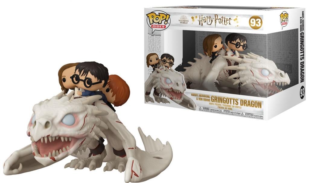 [PREORDER] HARRY POTTER - Pop Rides Super DLX N° 93 - Harry, Ron, Hermi. w/Dragon