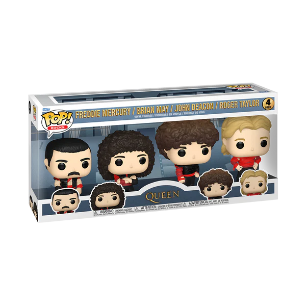 Queen POP! TV Vinyl Figure 4-Pack Radio Gaga 9 cm